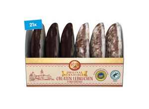 4316268373494 - Santa Claus in Town Nürnberger Lebkuchen 2-fach ggA 200 g 21er Pack