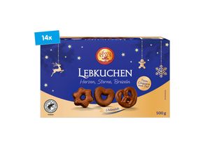 4316268374200 - Santa Claus in Town Lebkuchen Vollmilch 500 g 14er Pack