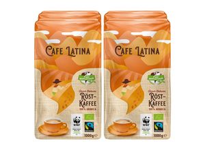 4316268424615 - Cafe Latina Bio Fairtrade ganze Bohne 1 kg 4er Pack