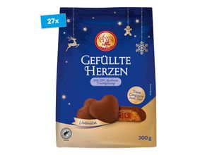 4316268467285 - Santa Claus in Town Lebkuchenherzen Vollmilch 300 g 27er Pack