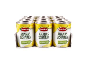 4316268610384 - Beste Ernte Ananas in Scheiben 340 g Abtropfgewicht 12er Pack