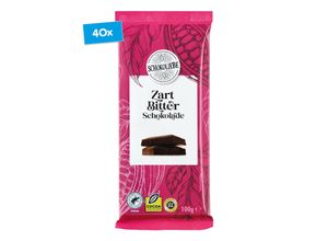 4316268674812 - Schokoliebe Zartbitter Schokolade 100 g 40er Pack 4316268674812 - Schokoliebe Zartbitter Schokolade 100 g 40er Pack
