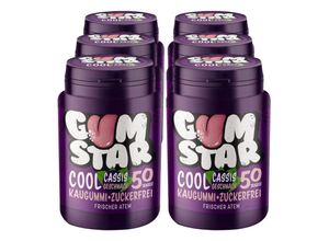 4316268688635 - Gumstar Cool Cassis Kaugummi 50 Stück 6er Pack