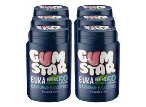 4316268688642 - Gumstar Euka Menthol Kaugummi 50 Stück 6er Pack