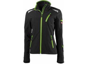 4317784763905 - Softshelljacke Damen performance 24 Gr xl schwarz grün - schwarz grün - Fortis