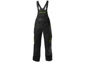 4317784767392 - Fortis - Latzhose Herren performance 24 Gr 60 schwarz limette - schwarz limette