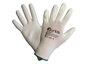 4317784794084 - Fortis - Handschuh Fitter PU Nylon Gr 7 weiß (Inh 12 Paar)