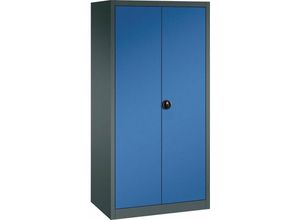 4317784969970 - - Flügeltürenschrank 4 Böden 110kgTraglast H1950xB930xT400mm ral 7016 5010