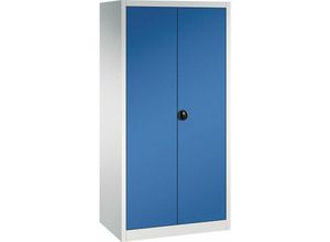 4317784970006 - - Flügeltürenschrank 4 Böden 110kgTraglast H1950xB930xT500mm ral 7035 5010