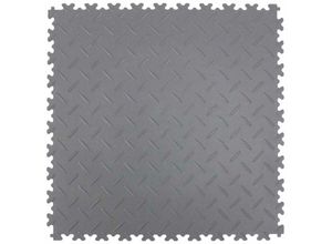 4330816847312 - Sonstige - Bodenfliese pvc dunkelgrau diamantprofil 4mm 505x505mm - dunkelgrau