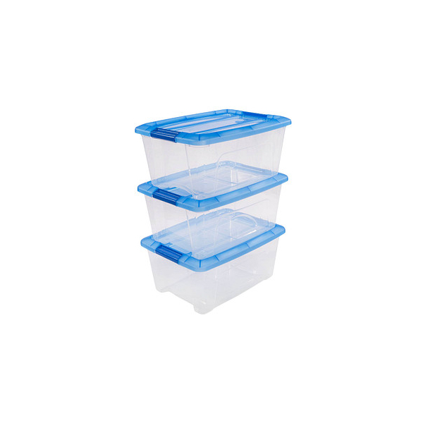 4333643922764 - 3 Clear NTB Aufbewahrungsboxen 3x 150 l transparent blau 290 x 395 x 260 cm 4333643922764 - 3 Clear NTB Aufbewahrungsboxen 3x 150 l transparent blau 290 x 395 x 260 cm