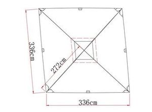 4333692000390 - TrendLine Ersatzdach für Pavillon Dario