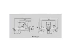 4333692001564 - TrendLine Badewannenarmatur Miami verchromt