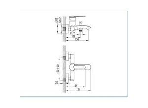 4333692023160 - Trendline Badewannenarmatur Leipzig Wannenarmatur Einhebelmischer Wasserhahn Bad