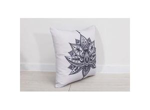 4333692035613 - Wendekissen Namaste 45 x 45 cm grau