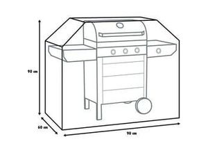 4333692036856 - Atmungsaktive Schutzhülle Universal für Gasgrills und Grillwagen