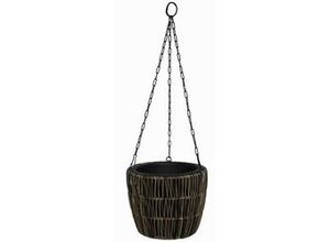 4333692039109 - TrendLine Polyrattan Hängeampel Ø 22 x 18 cm mit Einsatz