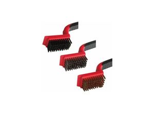 4333692043595 - Trendline - Drahtbürsten-Set 3-teilig Grillbürste Grillreinigungsbürste