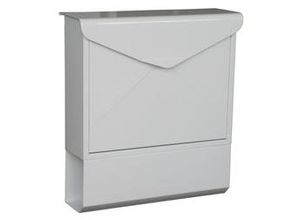 4333692047562 - Briefkasten Xin weiß mit Zeitungsbox 42 x 38 x 13 cm