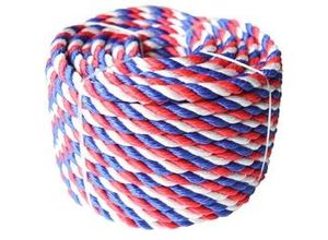 4333692048064 - TrendLine Seil 10 mm x 30 m blau - weiß - rot