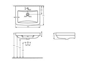 4333692056458 - Waschtisch Adrina Waschbecken Handwaschbecken Hängewaschbecken - Primaster