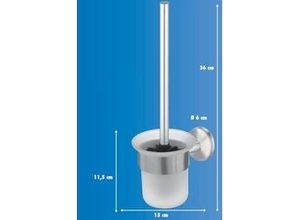 4333692060080 - Trendline - wc- Bürstenhalter Simple Round Edelstahl Wandbefestigung