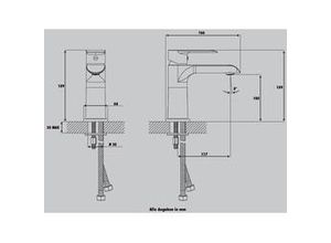 4333692234993 - Waschtischarmatur Alaska weiß wassersparend Waschtischarmatur