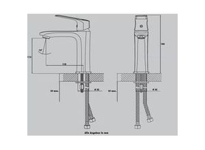 4333692235044 - Waschtischarmatur Kassel wassersparend mit Water Label