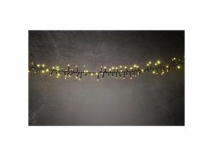 4333692374521 - LED-Lichterkette Cluster Außen 6 m warmweiß-schwarz mit Timer Dimmer Lichterketten - Trendline