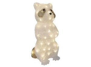 4333692379618 - Led Acrylfigur Waschbär 38 x 20 cm warmweiß-weiß Außen mit Timer Figuren - Trendline