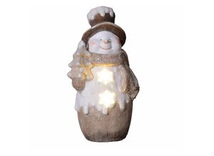 4333692380102 - Trendline - led Dekofigur Schneemann 51 x 26 cm warmweiß mit Timer Jahreszeitliche Dekoration