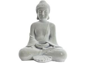 4333692387682 - Trendline - Dekofigur Buddha sitzend 23 x 18 cm grau Figuren Skulpturen & Statuen