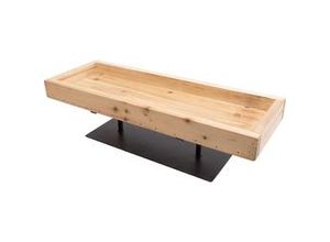 4333692394147 - TrendLine Deko Tablett Holz 45 x 16 x 12 cm braun schwarz