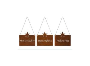 4333692395755 - Trendline - Deko Metall Schild 25 x 22 cm Dekorationsartikel weihnachtlichen Flair