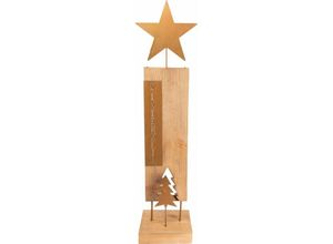 4333692396073 - Trendline - Deko Holz Metall Aufsteller Stern 24 x 145 x 965 cm Weihnachten