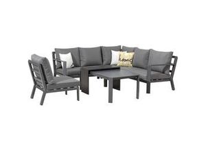 4333692441032 - Dining Lounge Möbelset Elbasan inkl All-Wetter Kissen