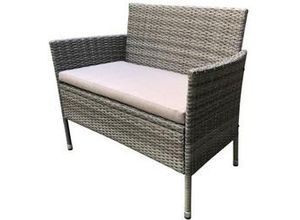 4333692578257 - TrendLine Rattanbank 2 Sitzer Greta 103 x 59 x 85 cm