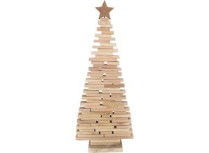 4333692731133 - Trendline - Holzbaum mit Stern 30 x 10 x 75 cm