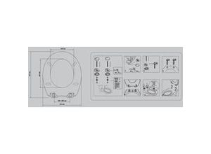 4333692779517 - WC-Deckel mit Absenkautomatik Motorrad weiß und Beleuchtung WC-Sitz - Primaster