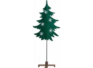 4333692818155 - Trendline - Weihnachtsaufsteller Filz Tannenbaum 96 x 40 cm grün-weiß Jahreszeitliche Dekoration