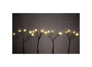 4333692831215 - TrendLine LED Gartenstecker Sternen H 60 cm 4 Stück warmweiß Außen mit Timer