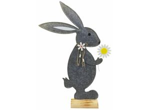 4333692874526 - Deko Hase Filz 35 x 6 x 52 cm Figuren Skulpturen & Statuen - Trendline