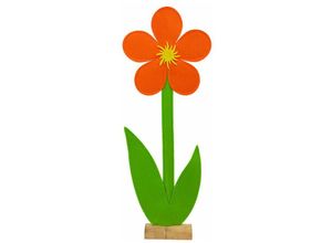 4333692876155 - Trendline - Deko Blume Filz 66 x 25 cm orange grün Dekoration