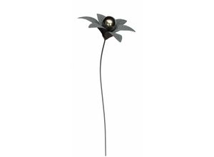 4333692880862 - Trendline - Gartenstecker Blume Metall 30 x 124 cm silber Gartenfiguren