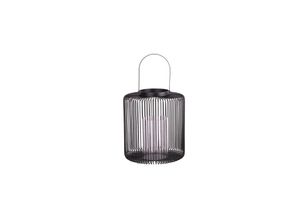 4333692883047 - Deko Eisen-Glas Windlicht rund ø 375 x 225 cm schwarz - Trendline