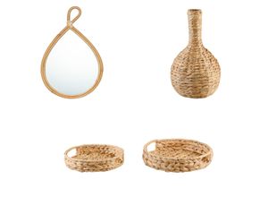 4334036014950 - LIVARNO home Dekoration aus Wasserhyazinthe und Rattan