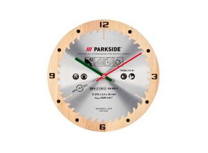 4335753032272 - PARKSIDE® Wanduhr »PWCP1A1« im Kreissägeblatt-Design