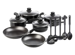 4335754013133 - LIVARNO home Kochgeschirr-Set 11-teilig Topfset Pfannenset