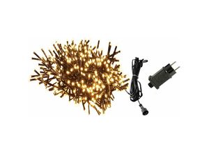 4388859224805 - X-mas Art Collection - Cluster Lichterkette warmweiss 480 LEDs Innen und Außenbereich Party Kette - Grün