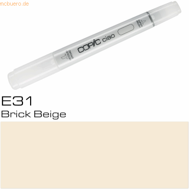 4511338010716 - COPIC ciao Marker Typ E - 31 Layoutmarker beige variabel